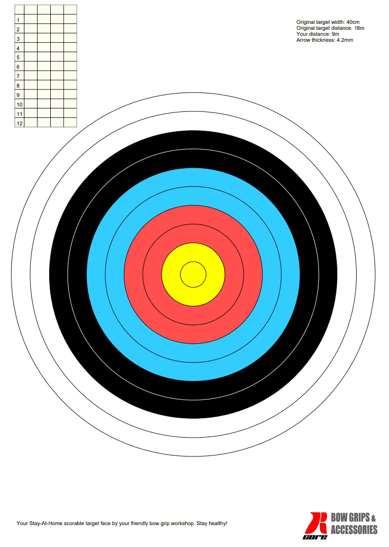 Free Printable Targets For Archery FREE PRINTABLE TEMPLATES