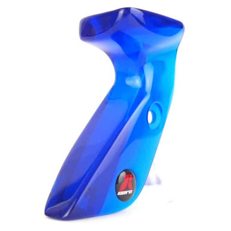 RCore Custom Grips I Am LPP in brother blue Glass-like for Hoyt